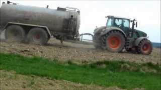 [HD] Gülle ausbringen am Hang mit Fendt 824 Vario und Marchner