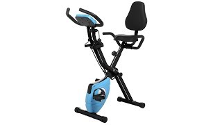 ANCHEER 2 in1 Folding Exercise Bike, Slim Cycle Indoor Stationary Bike