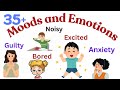 35+Mood and Emotions | kids learn english vocabulary words | English language learn with pictures