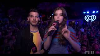 Joe Jonas and Hailee Steinfeld as hosts at the 2016 iHeartRadio Summer Pool Party