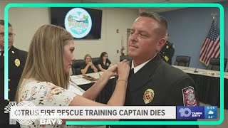 Citrus County Fire Rescue mourns loss of training captain killed