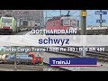 Swiss Cargo Trains | SBB Re 193 | Re 420 - Re 620 | BLS Cargo BR 486 | Am 843 | Schwyz Switzerland