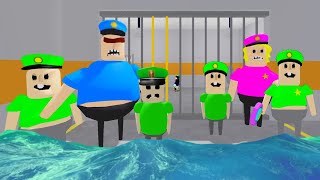 Play as POLICE KID! POLICE FAMILY ESCAPE Scary Obby!  #roblox #obby