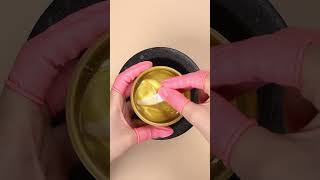 #shorts  Crafting a Mask from Yellow Makeup!💛 #satisfying#asmr#oddly#oddlysatisf