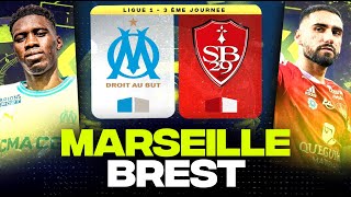 🔴 MARSEILLE - BREST | La surprise brestoise au Vélodrome ! ( om vs sb29 ) | LIGUE 1 - LIVE/DIRECT