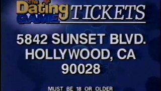The Dating Game ticket plug, 1997