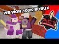 WE WON THE 100K ROBUX ARSENAL TOURNAMENT!!