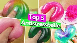 Top 5 Antistressbälle | DIY Slime | Schleim Antistressbälle | DIY Schleim Spaß zum selber machen