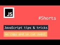 JavaScript Events #2  - on copy and on cut event