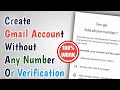 Create Unlimited Gmail Account without any Numbers or Verification || 100% Working Trick