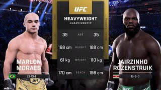 UFC 5 AI vs AI: Marlon Moraes vs Jairzinho Rozenstruik – A Battle of Speed and Power!