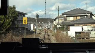 秋晴れの播但線 砥堀駅～仁豊野駅間を走行する103系3500番台の前面展望