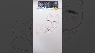 ターボババア(招き猫)を5秒、10秒、1分、5分で描いてみた【ダンダダン】Drawing Turbo in 5sec-5mins #dandadan #drawing #shorts