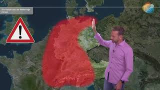 Unwetterwarnung schweres Hochwasser! Im Westen extremer Regen! Keller räumen! 3 Tage Sintflutgefahr!