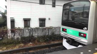 [FHD]常盤緩行線209系1000番台到着～発車 馬橋