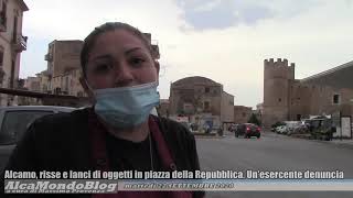 Alcamo, risse e lanci di oggetti in piazza della Repubblica. Un'esercente denuncia