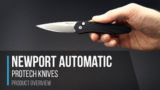 Protech Newport S35VN Button Lock Automatic Overview