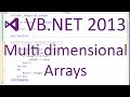 VB.NET 2013: Multidimensional Arrays - Creating, using and a text based game