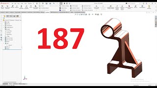 تمارين علي سوليدووركس 2024 || تمرين رقم 187- Solidworks Exercise 187