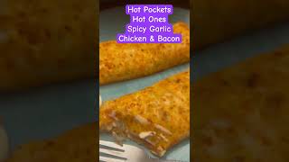 Hot Pockets Hot Ones Spicy Garlic Chicken and Bacon Review #food #yummy #snacks