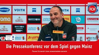 Die Pressekonferenz vor dem Spiel gegen Mainz