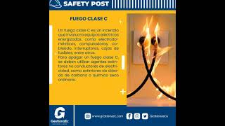 Safety post: 🧯clasificación de tipos de fuego 🔥Video: ♨️ 💥Links:  🚨 https://bit.ly/GestionaEc_links🌬