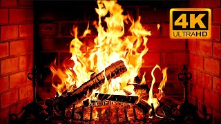 🔥 Cozy Fireplace 4K (12 HOURS). Fireplace with Crackling Fire Sounds. Fireplace Burning 4K