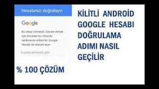 G-Mail Sıfırlama Android Telefon % 100 Kesin Sonuç (Bu cihaz sıfırlandı.Devam etmek için önceden...)