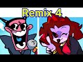 Friday Night Funkin' - Remix 4 | Rhythm Heaven Fever Minigame (FNF Mod) (Mommy/Pico/Skid/Spirit)