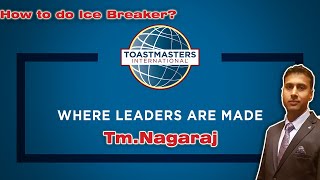 how to prepare ice breaker speech | toastmasters international | #icebreaker #toastmasters
