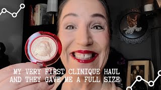 SMALL CLINIQUE HAUL AND I GOT A FULL SIZE SKINCARE FREE!!!!!