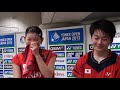 井上･高橋ペア　インタビュー ２回戦勝利後