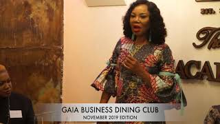 GAIA November Business Dining Club with Guest Betty Irabor