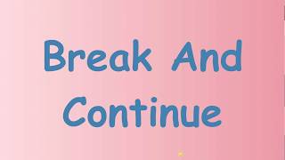 Python Tutorial For Beginners - Episode 18 - break and continue