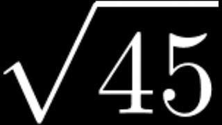 How to Simplify the Square Root of 45: sqrt(45)