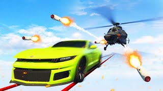 TIGHTROPE CARS vs. ATTACK HELICOPTERS! (GTA 5 Funny Moments)