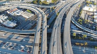 LA FREEWAYS FROM ABOVE