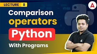 Comparison Operators in Python with programs | Python Full Course | Coding Adda247 #8