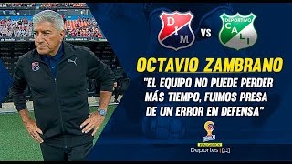 Medellín 1-1 Cali: Octavio Zambrano en rueda de prensa I Deportes RCN