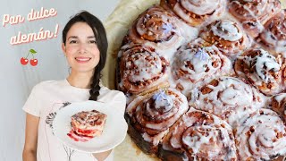 Rosenkuchen: German cherry rolls 🍒 | Easy and delicious!