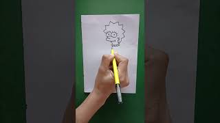How to draw Lisa Simpson  | Draw Lisa Simpson step by step, EASY |  #drawing #art #easy #cartoon