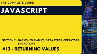 How to return a value in JavaScript Function | Hindi | JavaScript The Complete Guide