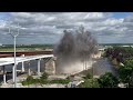 modot final arch of buck o neil bridge demolished in kansas city