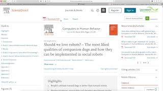 EndNote and references from ScienceDirect