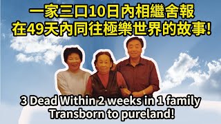 《往生故事2》人生無常，一家三口10日內相繼舍報，又在49天內同往極樂世界的殊勝故事 3 Dead Within 2 weeks in 1 family Transborn to pureland 2