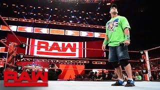 The Undertaker does not respond to John Cena: Raw, April 2, 2018