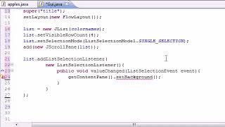 Java Programming Tutorial 71 JList Program YouTube