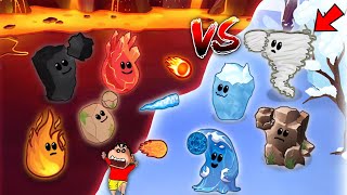 FIRE vs WATER in ELEMENTAL MERGE with FRANKLIN and SHINCHAN