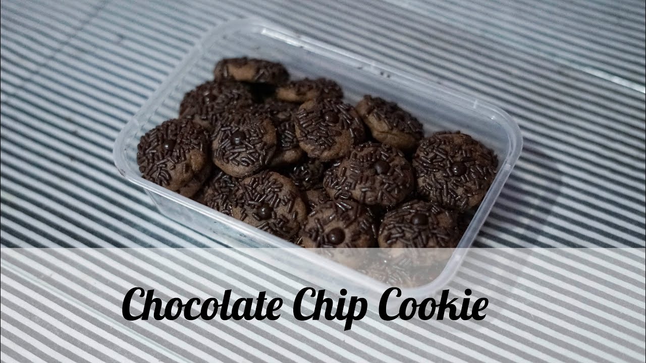 RESEP MASAKAN " CHOCOLATE CHIP COOKIE " TANPA OVEN - YouTube