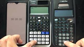 CASIO fx-991EX vs Texas TI-36X Pro Prueba de Velocidad